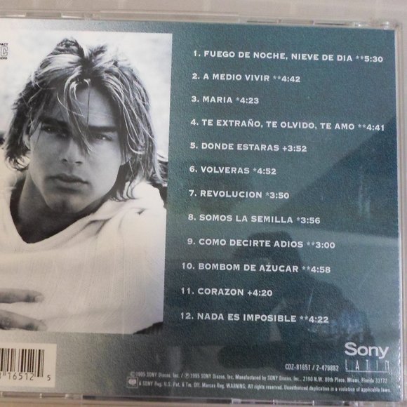 Ricky Martin CD - A Medio Vivir - Picture 4 of 4